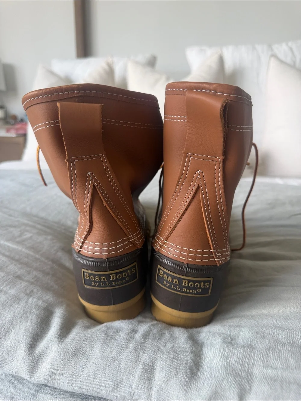 L.L. Bean Two-Tone Brown Men’s Rain & Snow Duck Boots